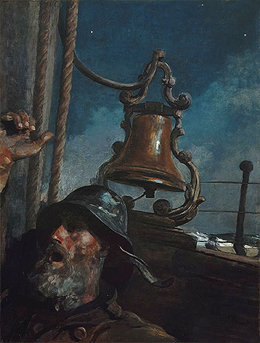 The Lookout - 'All's Well', 1896 by Winslow Homer | Painting Reproduction