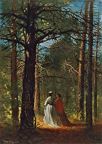Waverly Oaks, 1864 by Winslow Homer | Painting Reproduction