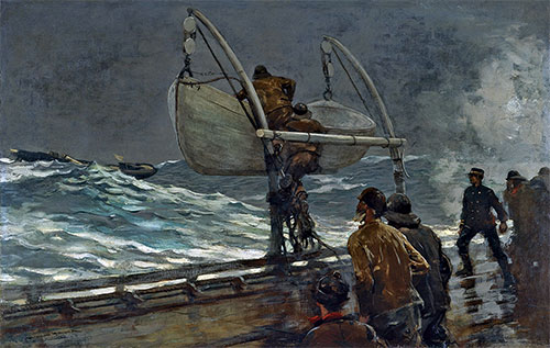 The Signal of Distress, 1890 by Winslow Homer | Painting Reproduction