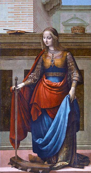 Heilige Katharina, c.1510 | Fernando Yáñez | Gemälde Reproduktion