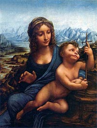 Madonna of the Yarnwinder | Leonardo da Vinci | Painting Reproduction