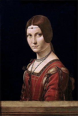 La Belle Ferronniere (Portrait of a Lady from the Court of Milan), c.1490/95 | Leonardo da Vinci | Painting Reproduction