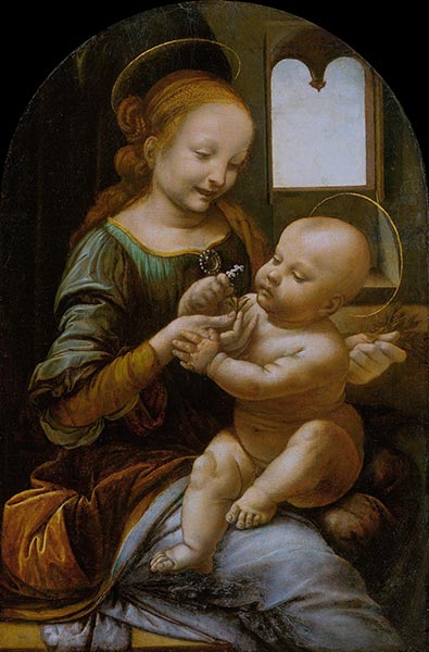 Benois Madonna, c.1478 | Leonardo da Vinci | Painting Reproduction