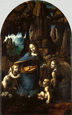 The Virgin of the Rocks | Leonardo da Vinci | Painting Reproduction