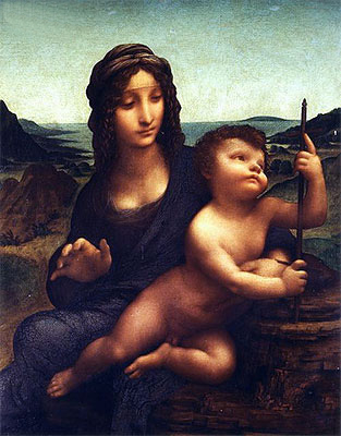 Madonna mit der Spindel | Leonardo da Vinci | Gemälde Reproduktion