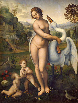 Leda and the Swan, a.1510/15 | Leonardo da Vinci | Gemälde Reproduktion