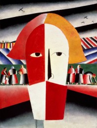 Head of a Peasant, 1928 by Kazimir Malevich | Painting Reproduction