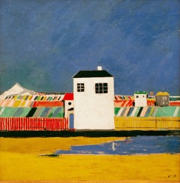 Landscape with White House, 1928 by Kazimir Malevich | Painting Reproduction