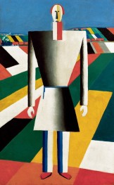 Farmer in the Field, 1928 by Kazimir Malevich | Painting Reproduction