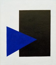 Black Square, Blue Triangle | Kazimir Malevich | Painting Reproduction