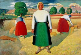 The Reapers, 1909 by Kazimir Malevich | Painting Reproduction