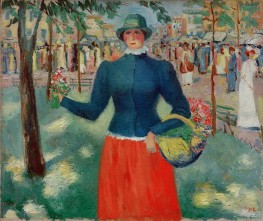 Flower Girl, 1903 by Kazimir Malevich | Painting Reproduction