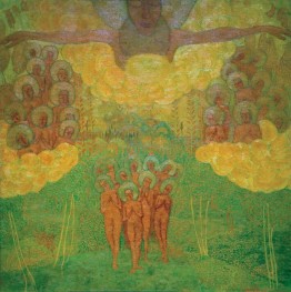 The Triumph of Heaven (design for a fresco), 1907 by Kazimir Malevich | Painting Reproduction