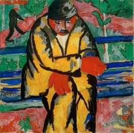 On the Boulevard, 1910 by Kazimir Malevich | Painting Reproduction