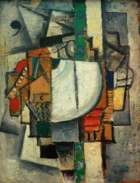 Composition with Piano, 1914 by Kazimir Malevich | Painting Reproduction