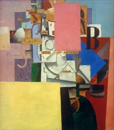 Lady by the Advertising Pillar, 1914 by Kazimir Malevich | Painting Reproduction