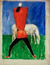Man and Horse, 1933 by Kazimir Malevich | Painting Reproduction