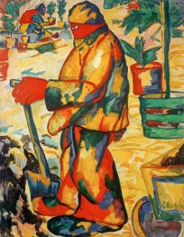The Gardener, 1911 by Kazimir Malevich | Painting Reproduction