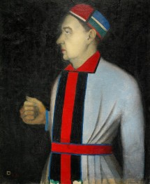 Nikolai Punin, 1933 by Kazimir Malevich | Painting Reproduction