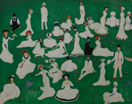 Rest (Group with Top Hats), 1908 by Kazimir Malevich | Painting Reproduction
