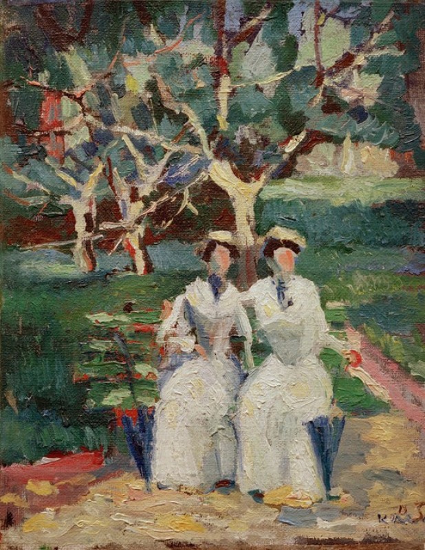 Two Women in the Garden, 1903 | Kazimir Malevich