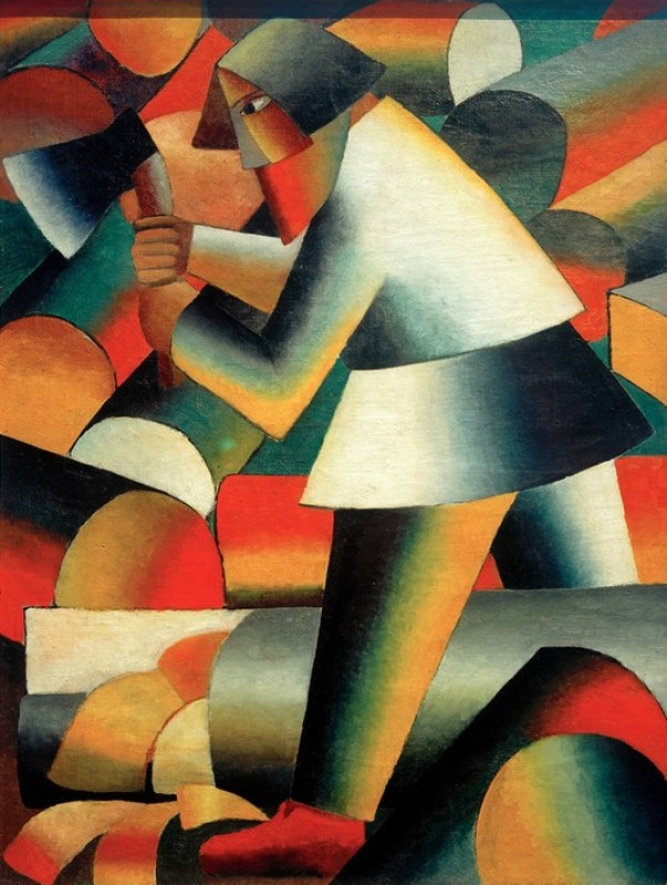 The Woodcutter, 1912 | Kazimir Malevich