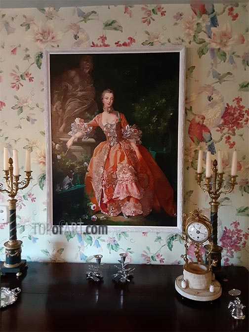 Boucher - Madame de Pompadour - oil painting reproduction quality example