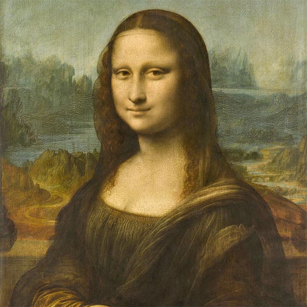 Seidenschal | Mona Lisa | Leonardo da Vinci | Originalgemälde