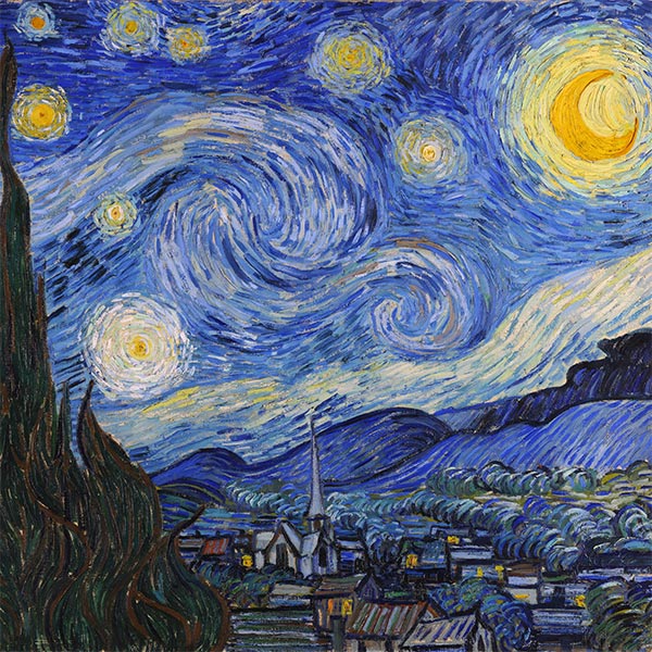 Silk Scarf | Starry Night | Vincent van Gogh | Original Painting