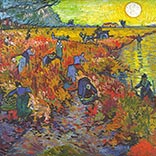Silk Scarf | Red Vineyards at Arles | Vincent van Gogh | Original Painting Thumb
