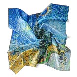 Seidenschal | Straße mit Zypresse und Stern | Vincent van Gogh | Image Thumb 1