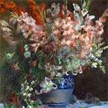 Seidenschal | Gladioli in a Vase | Renoir | Originalgemälde Thumb