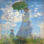 Silk Scarf | Woman with a Parasol - Madame Monet and Her Son | Claude Monet | Original Painting Thumb