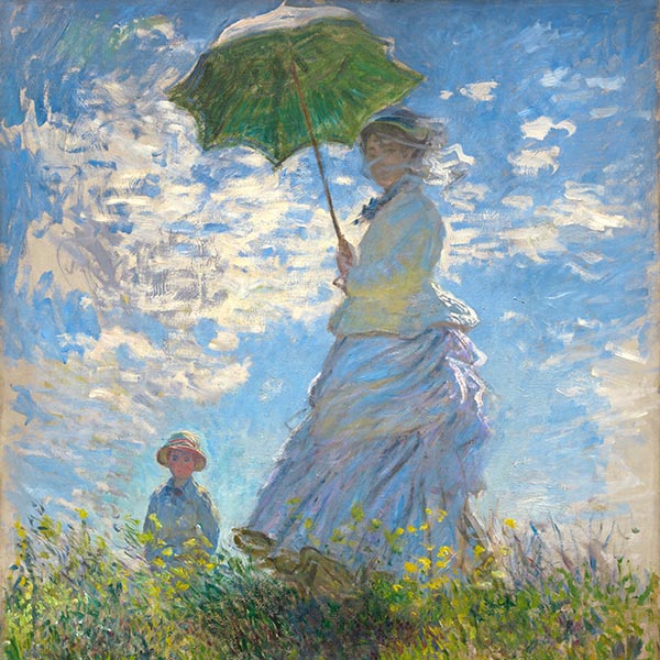Silk Scarf | Woman with a Parasol - Madame Monet and Her Son | Claude Monet | Original Painting