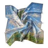 Silk Scarf | Woman with a Parasol - Madame Monet and Her Son | Claude Monet | Image Thumb 2