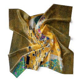 Der Kuss, c.1907/08 von Klimt | Seidenschal