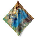 Seidenschal | Tänzerinnen in Blau | Edgar Degas | Image Thumb 1