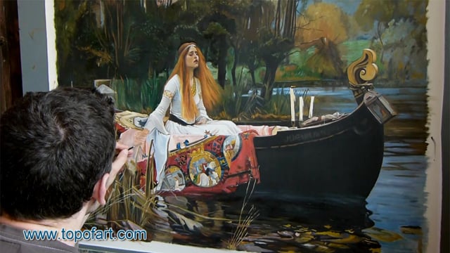 John William Waterhouse | The Lady of Shalott | Painting Reproduction Video by TOPofART