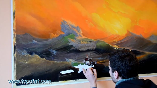 Aivazovsky | Die neunte Welle | Gemälde Reproduktion Video von TOPofART