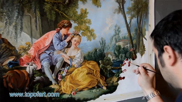 Francois Boucher | The Four Seasons: Spring | Painting Reproduction Video by TOPofART