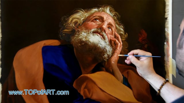 Pompeo Batoni | Saint Peter | Painting Reproduction Video by TOPofART