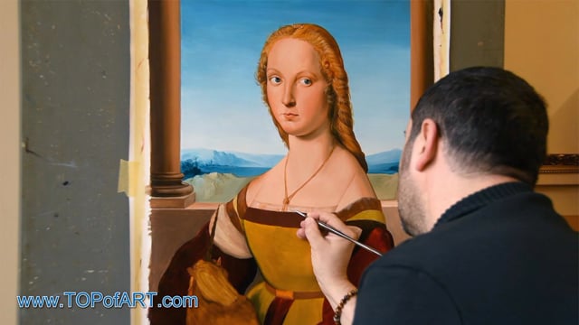 Raphael | Dame mit Einhorn | Gemälde Reproduktion Video von TOPofART