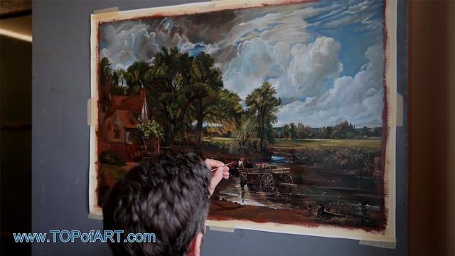 Constable | The Hay Wain | Gemälde Reproduktion Video von TOPofART