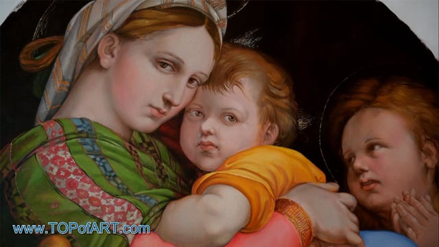 Raphael - Madonna della Seggiola: A Masterpiece Recreated by TOPofART.com