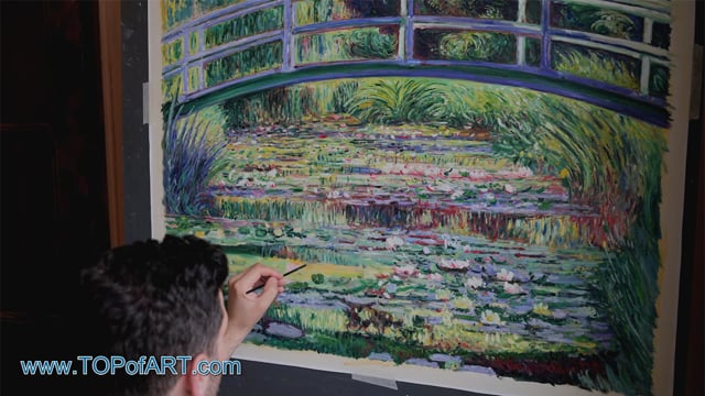 Monet | Symphony in Green | Painting Reproduction Video by TOPofART