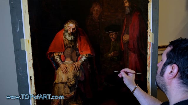 Rembrandt | The Return of the Prodigal Son | Painting Reproduction Video by TOPofART