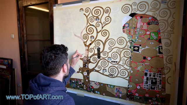 Klimt | Der Baum des Lebens | Gemälde Reproduktion Video von TOPofART