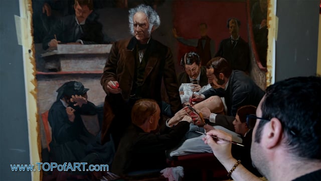 Thomas Eakins | The Gross Clinic | Painting Reproduction Video by TOPofART