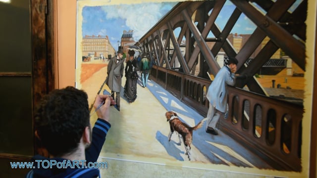 Caillebotte | Der Pont de Europe | Gemälde Reproduktion Video von TOPofART