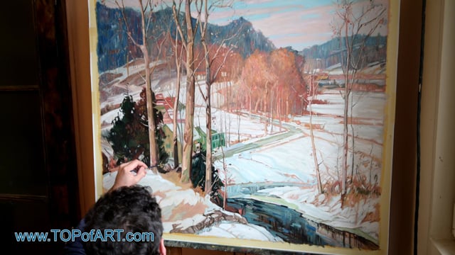 Mulhaupt | The Valley Road | Painting Reproduction Video by TOPofART